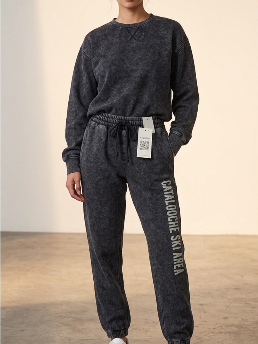 NWT Ragwear Mineral Wash "Cataloochee Ski Area" Jogger Sweatpants Women’s Size M